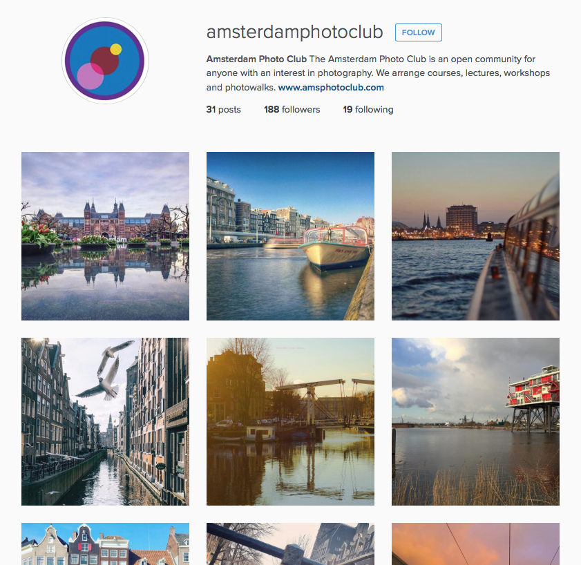 Amsterdam Photo Club Instagram